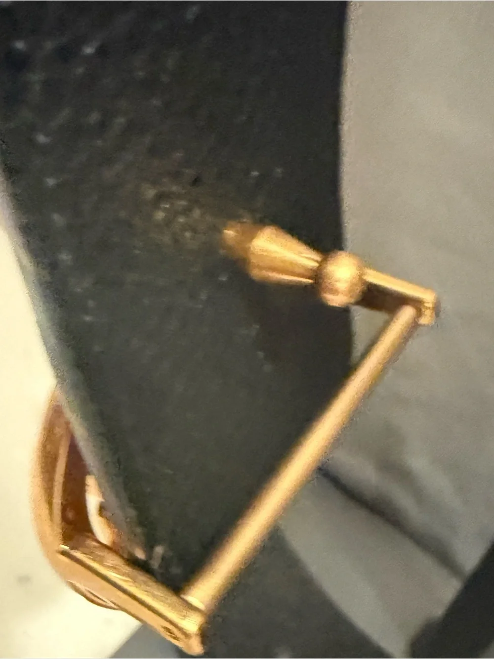 Tory Burch Brown Leather Belt with Gold Logo Buckle